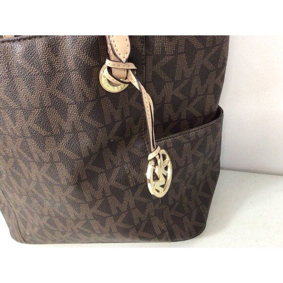 Michael Kors Leather Tote Bag Purse - Picture 7 of 12